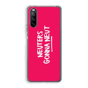 Neuters (roze): Sony Xperia 10 III Transparant Hoesje