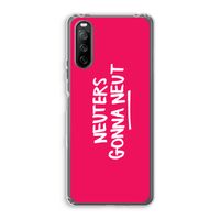 Neuters (roze): Sony Xperia 10 III Transparant Hoesje