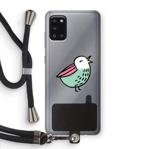 Birdy: Samsung Galaxy A31 Transparant Hoesje met koord