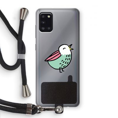 Birdy: Samsung Galaxy A31 Transparant Hoesje met koord