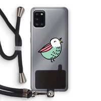 Birdy: Samsung Galaxy A31 Transparant Hoesje met koord