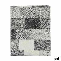 Tafelkleed Dun canvas Anti-vlek Tegel 140 x 180 cm Grijs (6 Stuks)