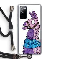 Lama: Samsung Galaxy S20 FE / S20 FE 5G Transparant Hoesje met koord