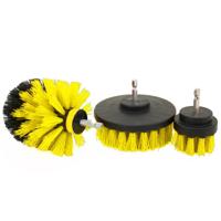 3 STKS badkamer keuken schoonmaken borstels Kit voor elektrische boor (geel)