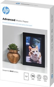 HP Advanced Photo-papier, glanzend, 250 g/m2, 10 x 15 cm (101 x 152 mm), 100 vellen