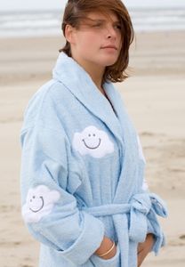 All over Clouds / Dames badjas - One Size Kort
