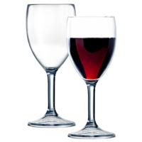 Arcoroc Wijnglas - 2x - hard kunststof - 300 ml - onbreekbaar - camping/picknick glazen