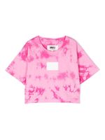 MM6 Maison Margiela Kids t-shirt à imprimé tie dye - Rose - thumbnail