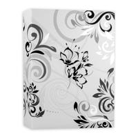 Fotomapje Umbria met insteekhoesjes wit bloemenprint voor 100 fotos 13 x 16,5 x 5 cm