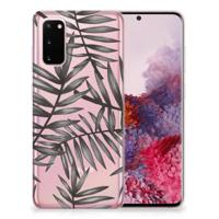 Samsung Galaxy S20 | TPU Case | Leaves Grey