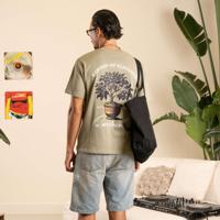 Quotrell Damson T-shirt Th84964 Print T-shirts 1538 Faded Olive/white Quotrell Damson T-shirt Th84964 Print T-shirts 1538 Faded Olive/white