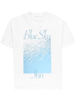 BLUE SKY INN t-shirt en coton à imprimé graphique - Blanc
