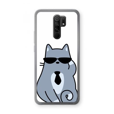 Cool cat: Xiaomi Redmi 9 Transparant Hoesje