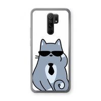 Cool cat: Xiaomi Redmi 9 Transparant Hoesje