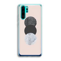 Marmeren cirkels: Huawei P30 Pro Transparant Hoesje