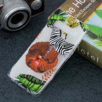 Zebra patroon transparant TPU beschermhoes voor Galaxy S10 Plus