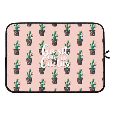 Cactus quote: Laptop sleeve 13 inch