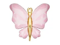 Folieballon Vlinder Roze (69x69cm)