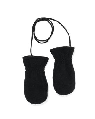 HEMA Kinderwanten fleece zwart (zwart)