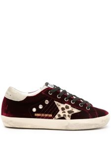 Golden Goose baskets Super-Star en velours - Rouge