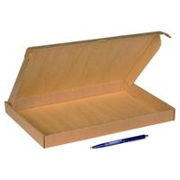 Brievenbusdoos A4 met klep 310x220x28mm BRUIN 50 stuks