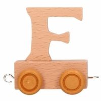 Houten letter trein F - thumbnail