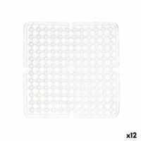 Antislipmat Transparant Plastic 28 x 0,1 x 28 cm Wastafel (12 Stuks) - thumbnail
