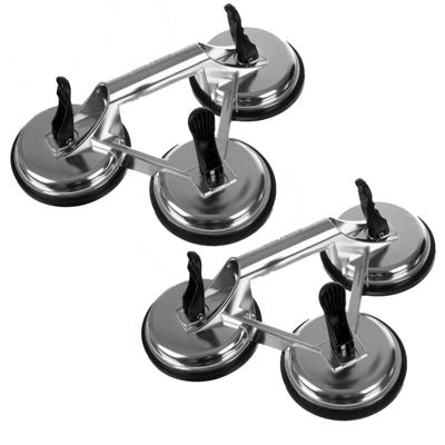 Bigstren Glas/tegel zuignap - met vacuumpomp - 6x rubberen pads
