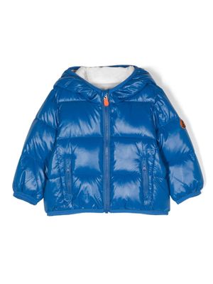 Save The Duck Kids veste matelassée à patch logo - Bleu