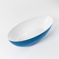 Vrijstaand bad Mondiaz Float | 170x80 cm | Solid surface | Ovaal | Jeans - Talc