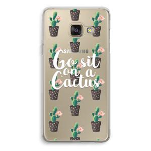 Cactus quote: Samsung Galaxy A3 (2016) Transparant Hoesje