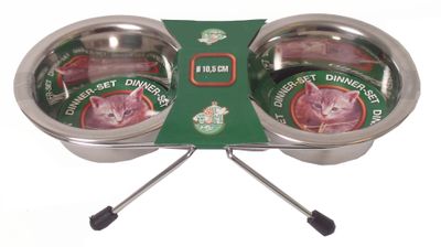 Hondenbak set 2 rvs bakken 11 cm Gebr de Boon - Gebr de boon Hondenbak set 2 rvs bakken 11 cm Gebr de Boon - Gebr de boon