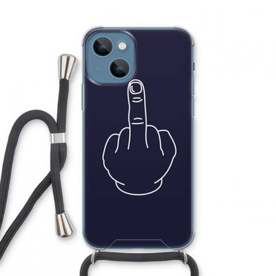F**k U: iPhone 13 mini Transparant Hoesje met koord