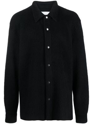 Jil Sander surchemise à col pointu - Noir