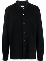 Jil Sander surchemise à col pointu - Noir