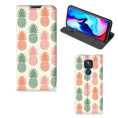Motorola Moto G9 Play | Flip Style Cover | Ananas