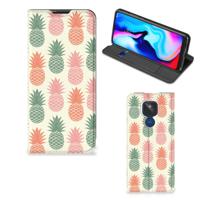Motorola Moto G9 Play | Flip Style Cover | Ananas