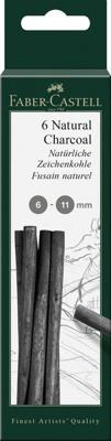 Faber Castell Houtskool Pitt Monochrome - 6-11 mm op blister