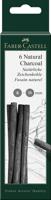 Faber Castell Houtskool Pitt Monochrome - 6-11 mm op blister