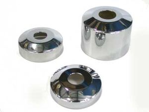 De Beer rozet 3/4"x50 mm, chroom