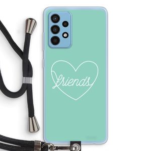 Friends heart pastel: Samsung Galaxy A52 Transparant Hoesje met koord