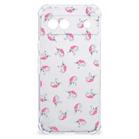 Doorzichtige Silicone Hoesje voor Google Pixel 8A Unicorns