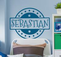 Naamsticker stempel
