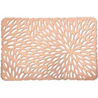 Zeller tafel Placemats - glanzend koper - rechthoekig - 29 x 44 cm - onderleggers