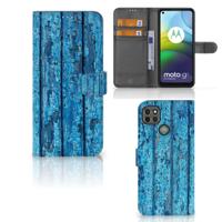 Motorola Moto G9 Power | Book Style Case | Wood Blue