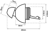 OXFORD oordopjes "filter buds". hearing protection filter buds regular fit