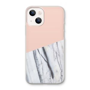 A touch of peach: iPhone 13 mini Transparant Hoesje
