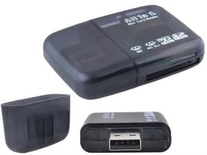 Mini USB  Card Reader All In One  - kaartlezer voor o.a. Micro SD &  SD