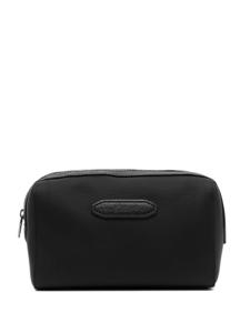 Brioni trousse de toilette à patch logo - Noir