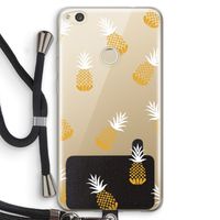 Ananasjes: Huawei Ascend P8 Lite (2017) Transparant Hoesje met koord
